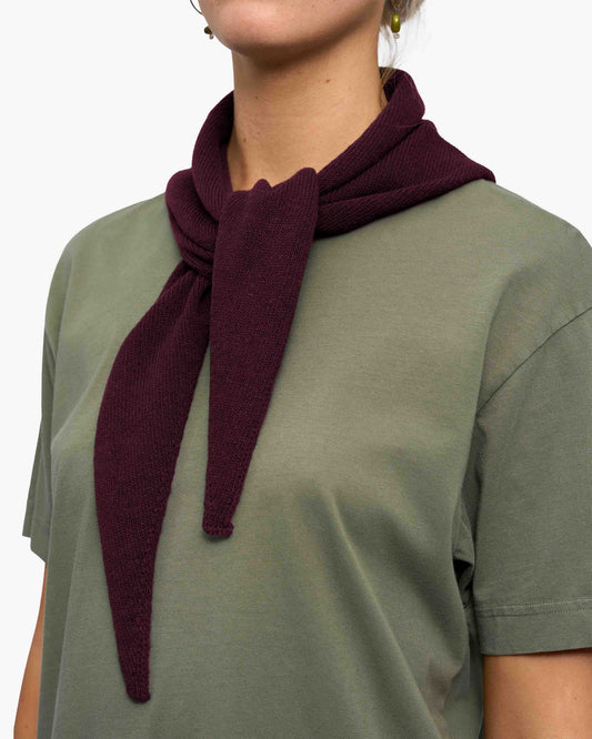 Colorful Standard - Merino Wool Triangle Scarf | Oxblood Red