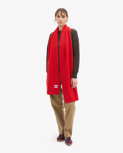 Colorful Standard - Merino Wool Scarf | Red Tangerine
