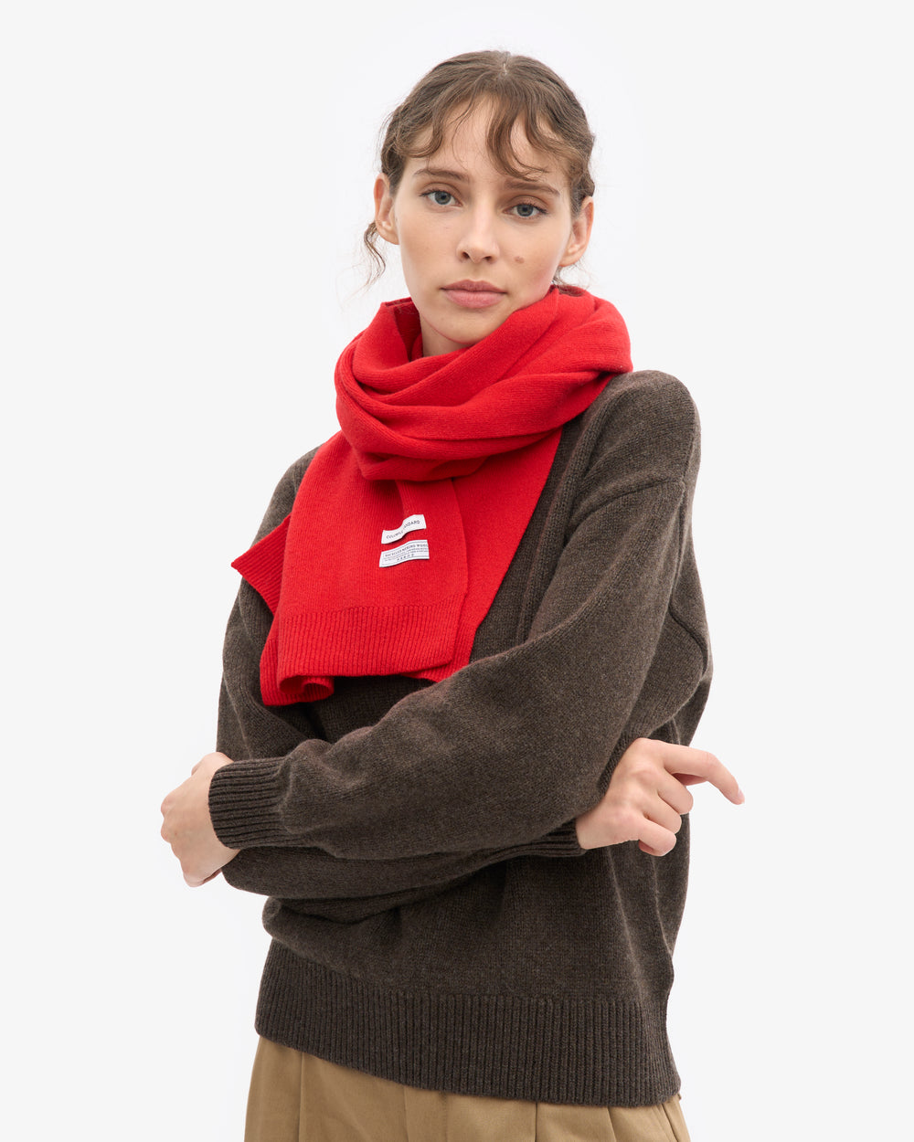 Colorful Standard - Merino Wool Scarf | Red Tangerine