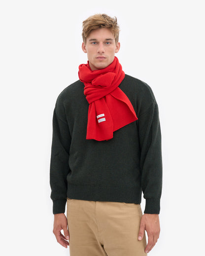 Colorful Standard - Merino Wool Scarf | Red Tangerine