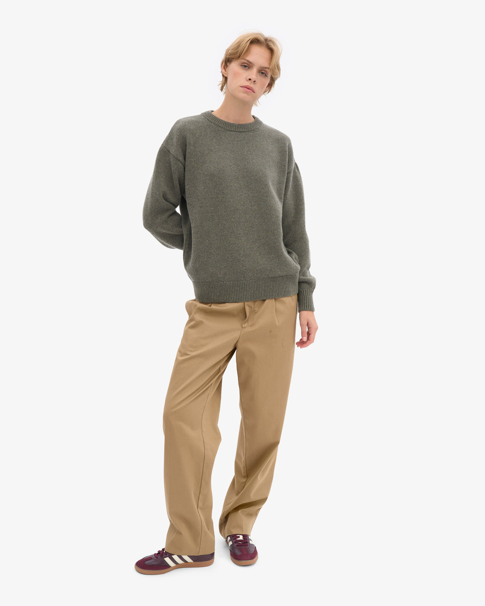 Colorful Standard - Oversized Merino Wool Crew | Dusty Olive