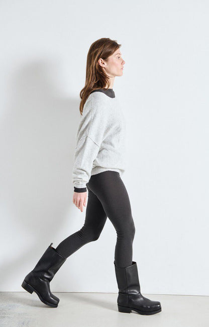 American Vintage - Damsville Pullover Gris Chine