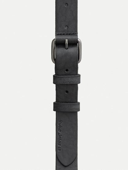Nudie Jeans - Dwayne Leder Gürtel Black