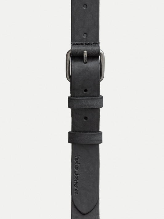 Nudie Jeans - Dwayne Leder Gürtel Black