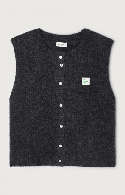 American Vintage - East Cardigan Anthracite Chine
