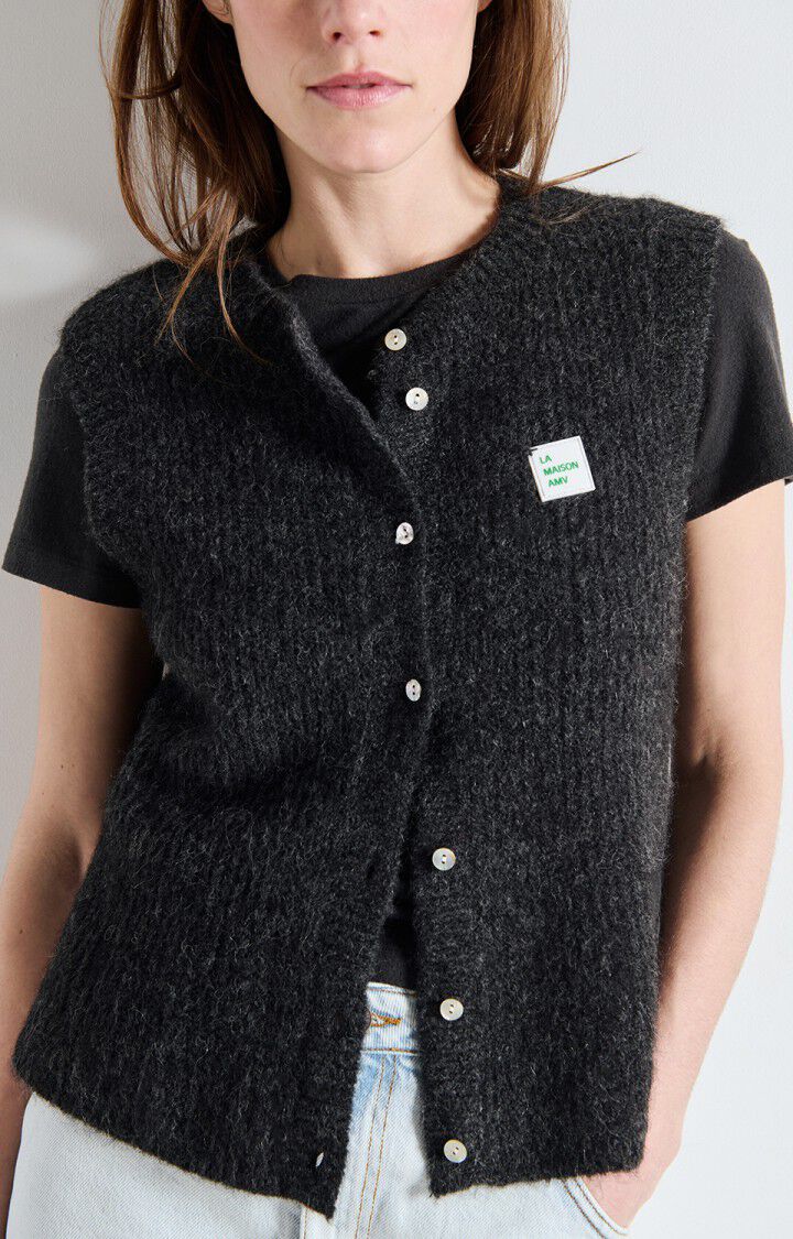 American Vintage - East Cardigan Anthracite Chine