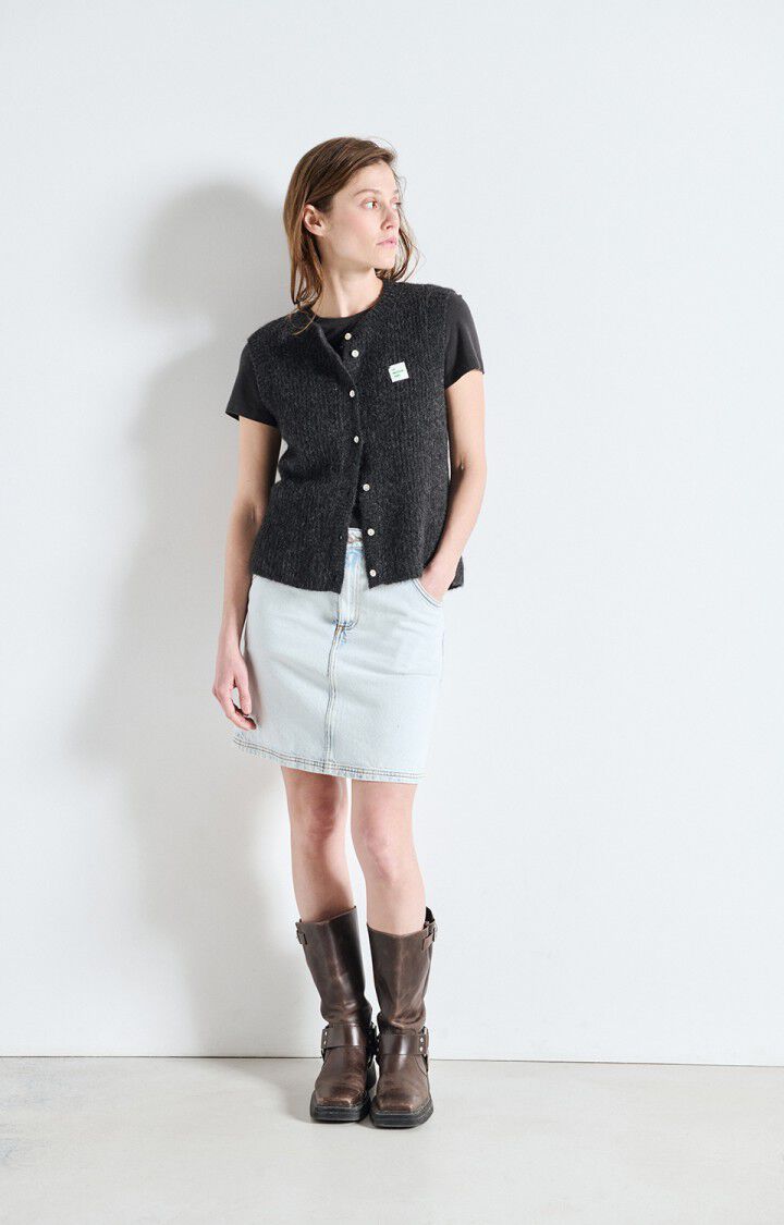 American Vintage - East Cardigan Anthracite Chine