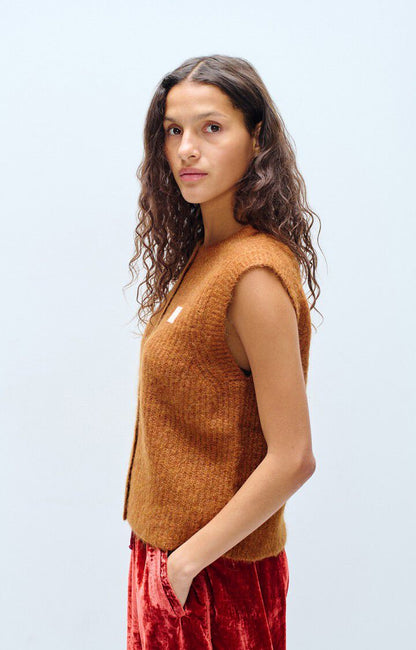 American Vintage - East Cardigan Ecureuil Chine