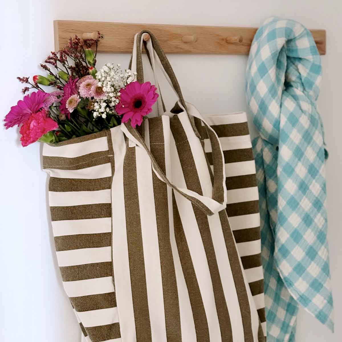 Rose in April - Elisabeth Shopper Ecru/Olive