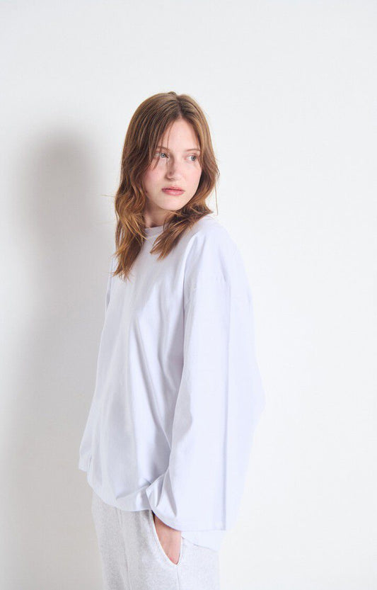 American Vintage - FIZVALLEY Longsleeve Blanc