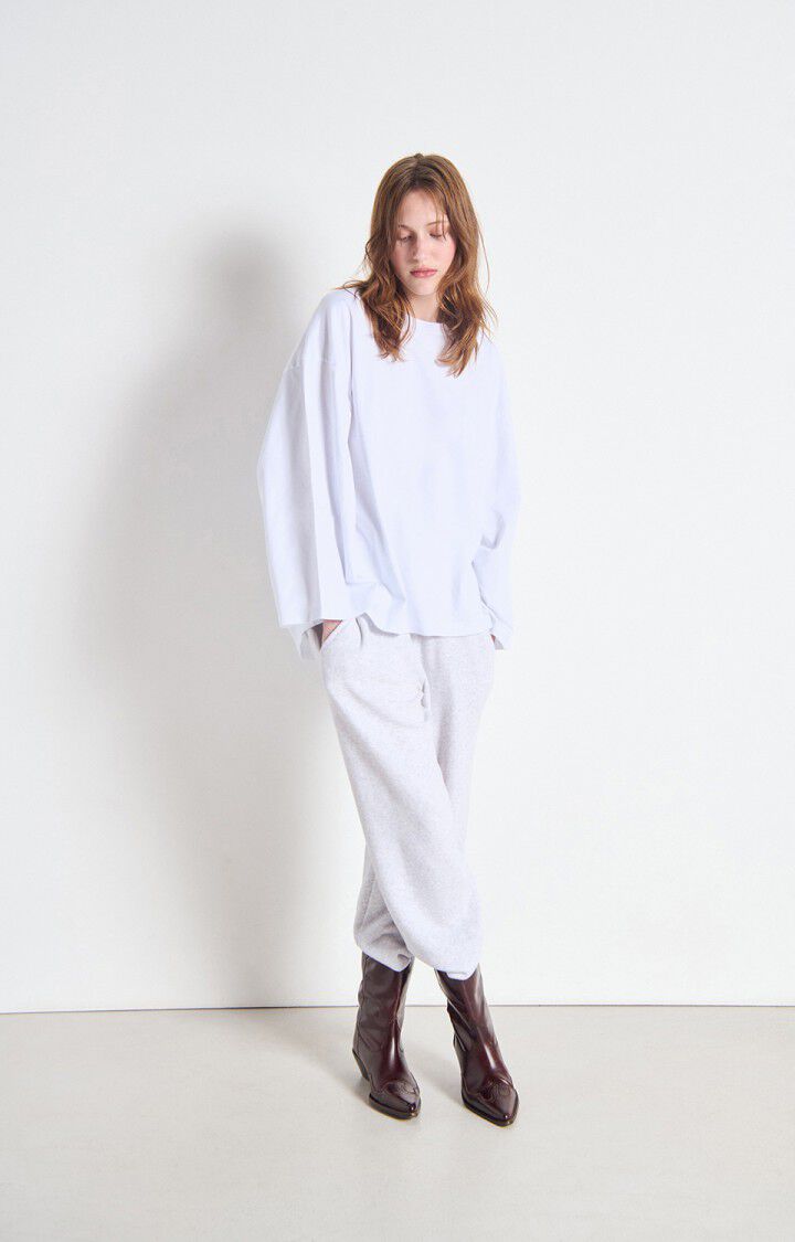 American Vintage - FIZVALLEY Longsleeve Blanc