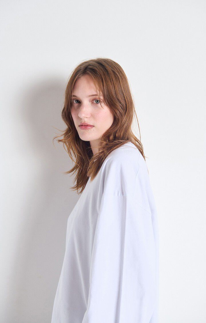 American Vintage - FIZVALLEY Longsleeve Blanc
