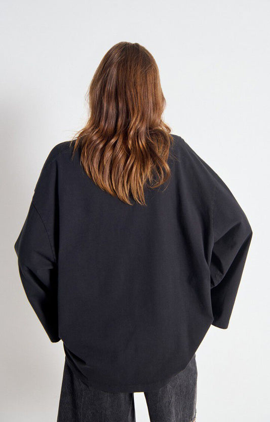 American Vintage - FIZVALLEY Longsleeve Noir Vintage