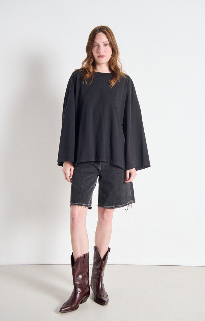 American Vintage - FIZVALLEY Longsleeve Noir Vintage