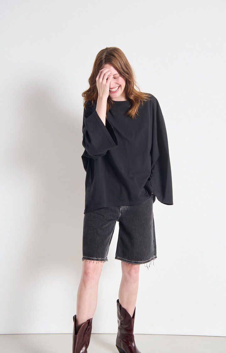 American Vintage - FIZVALLEY Longsleeve Noir Vintage