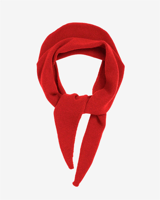 Colorful Standard - Merino Wool Triangle Scarf | Red Tangerine