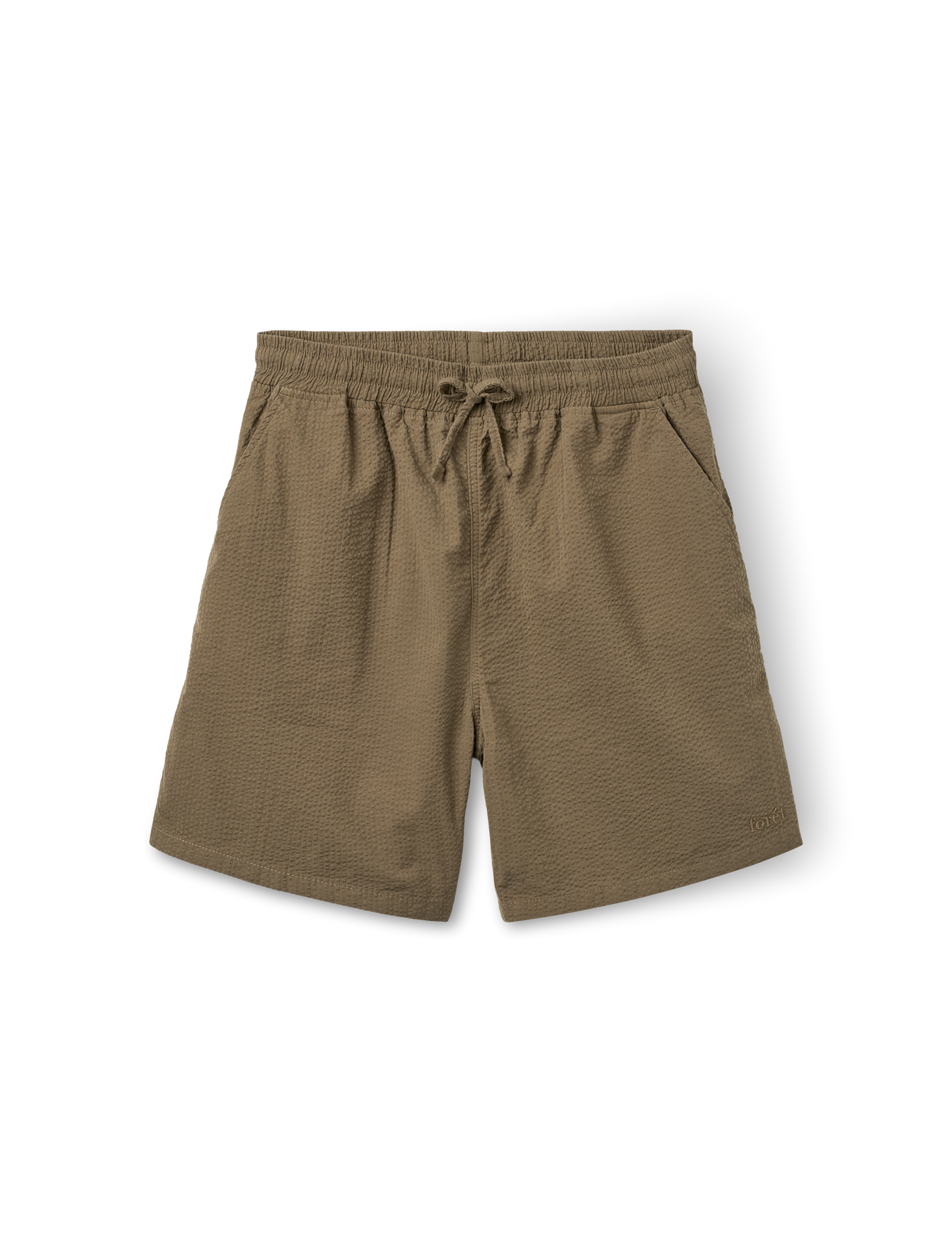 forét - Hush Seersucker Shorts | Stone