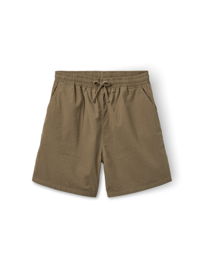 forét - Hush Seersucker Shorts | Stone