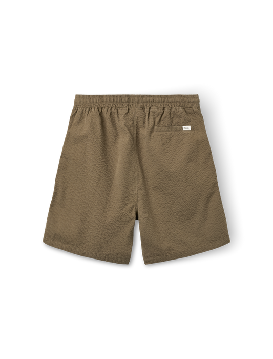 forét - Hush Seersucker Shorts | Stone
