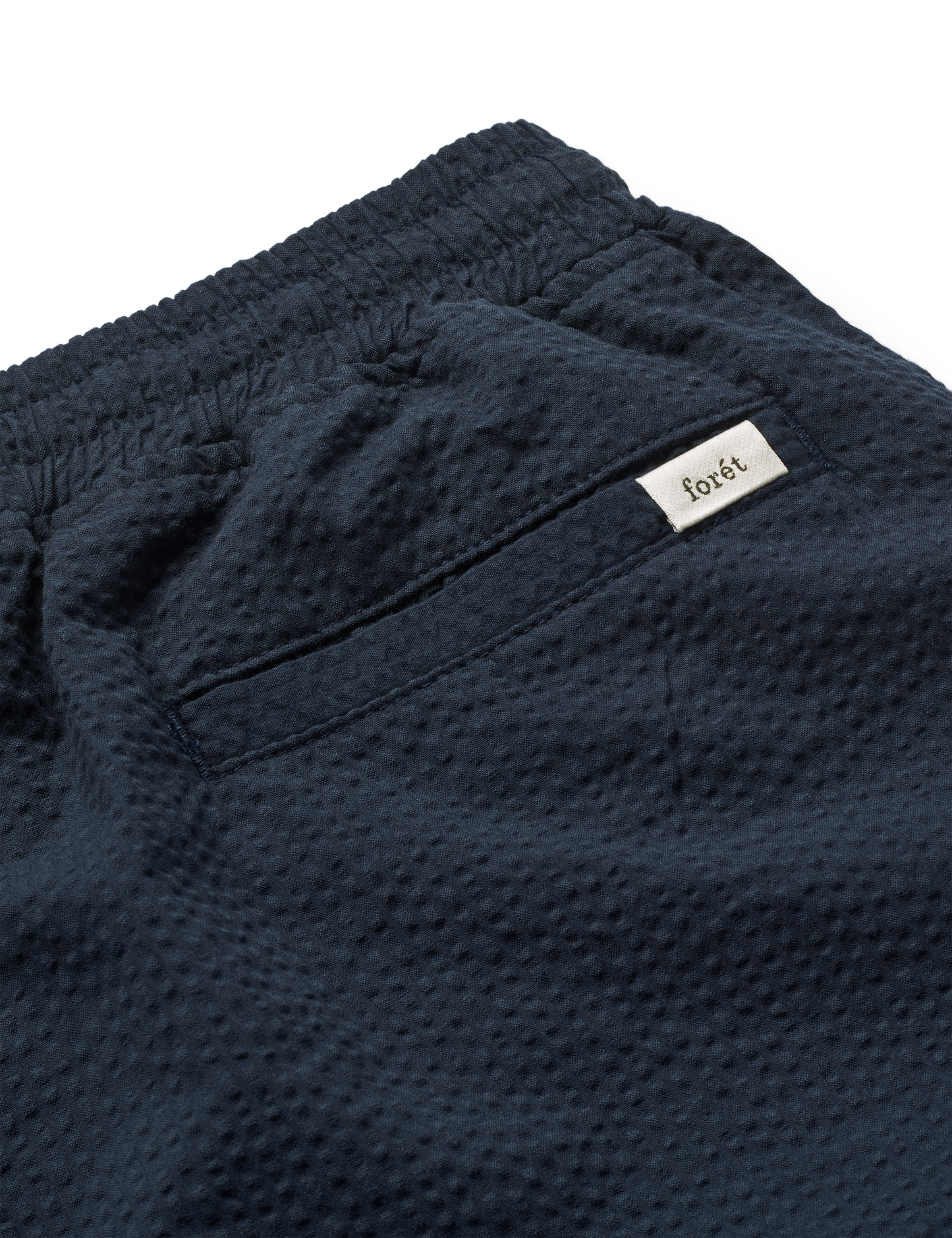 forét - Hush Seersucker Shorts | Navy