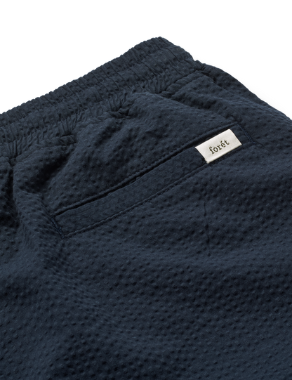 forét - Hush Seersucker Shorts | Navy