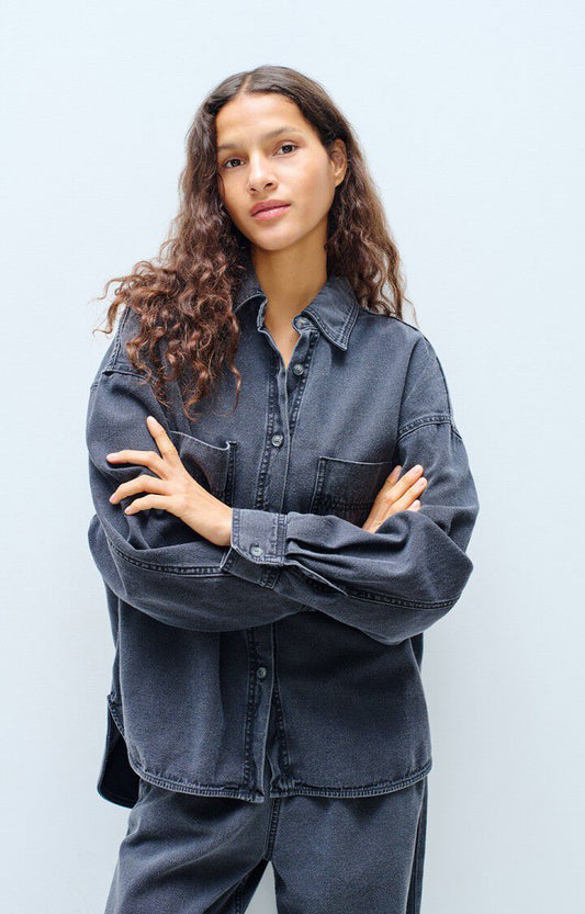 American Vintage - Jazy Jeanshemd Black