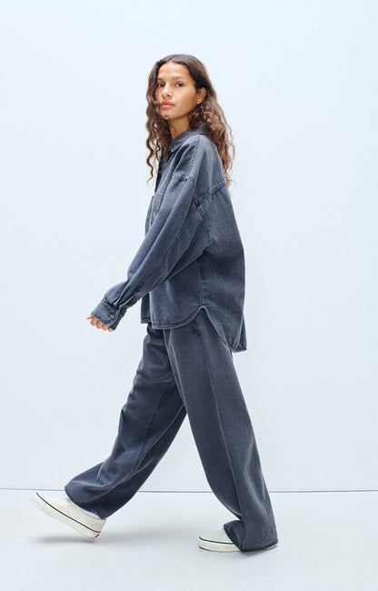 American Vintage - Jazy Jeanshemd Black