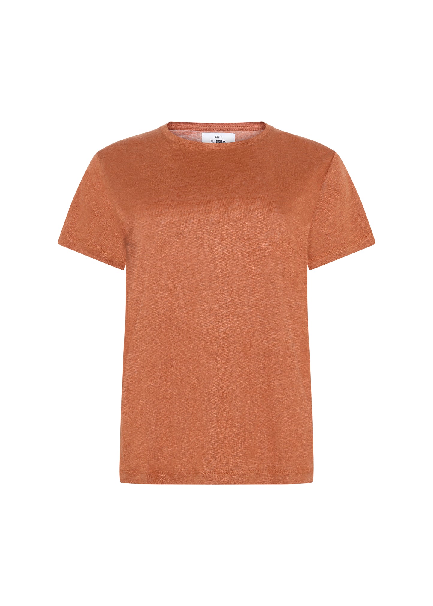 Klitmøller - Rikke Linen Tee | Burnt Sienna