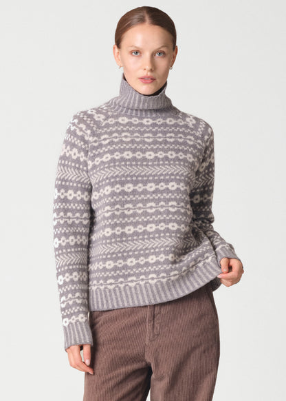 Klitmøller - Sofie Knit | Light Grey/Cream
