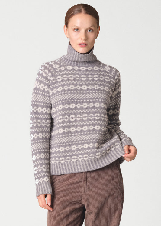 Klitmøller - Sofie Knit | Light Grey/Cream