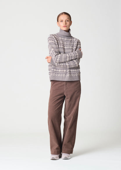 Klitmøller - Sofie Knit | Light Grey/Cream