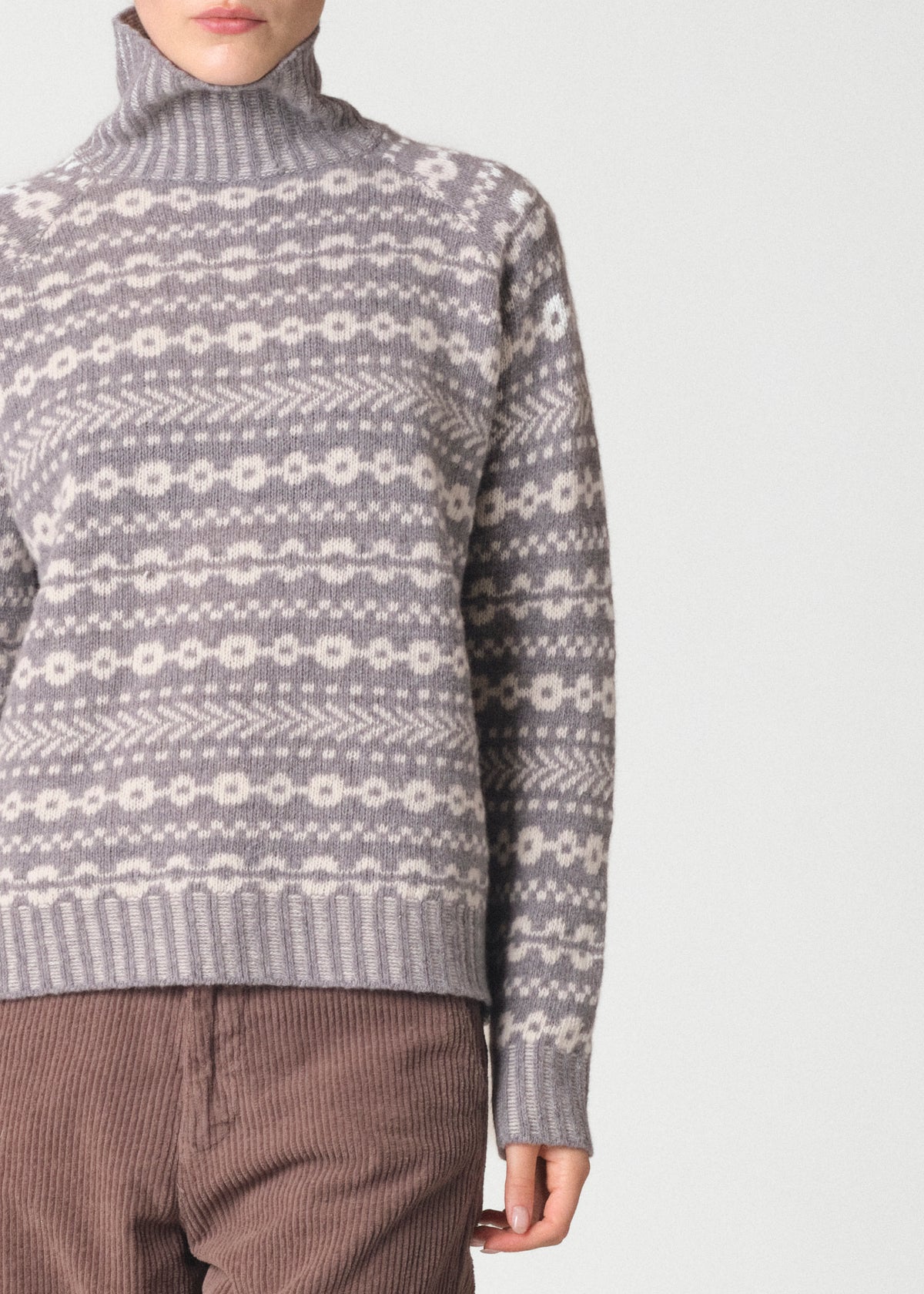 Klitmøller - Sofie Knit | Light Grey/Cream
