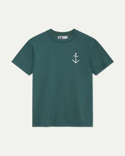 La Paz - Dantas T-Shirt Dark Green/Offwhite