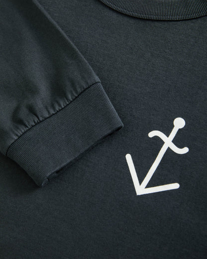 La Paz - Feijo Longsleeve Navy/Offwhite Logo