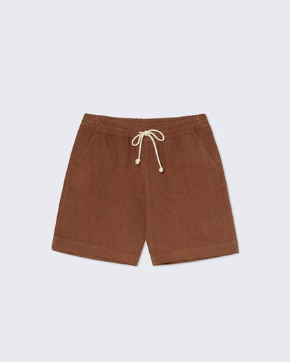 La Paz - Pestana Relaxed Shorts Linen | Aztec Brown