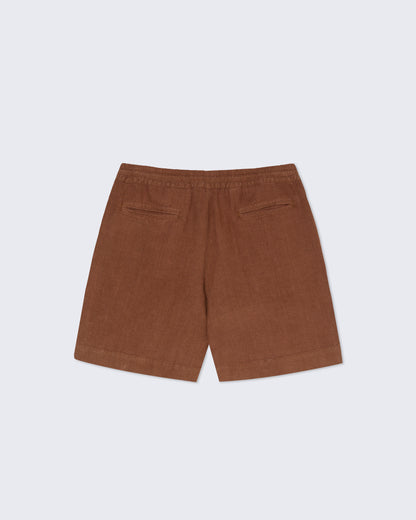 La Paz - Pestana Relaxed Shorts Linen | Aztec Brown
