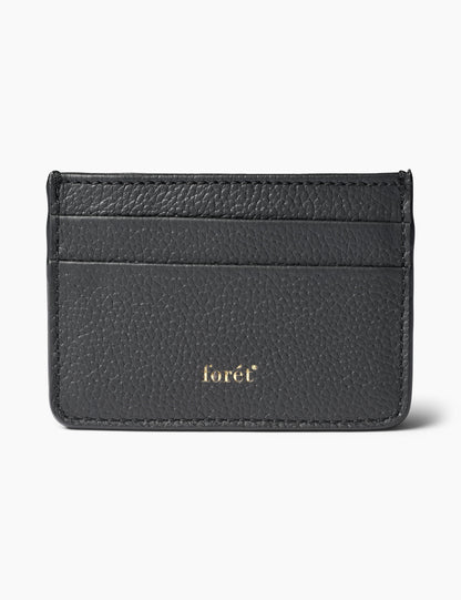 forét - Leder Portmonnaie Schwarz