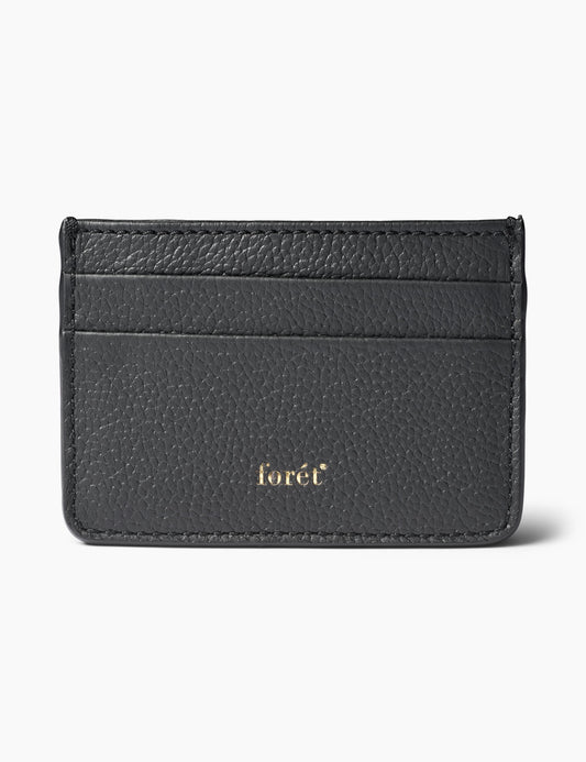 forét - Leder Portmonnaie Schwarz