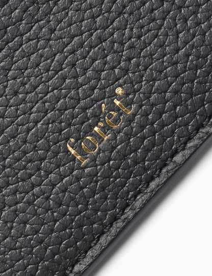 forét - Leder Portmonnaie Schwarz