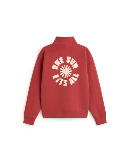 Thinking Mu - Pipo One Sun Sweatshirt | Pale Red