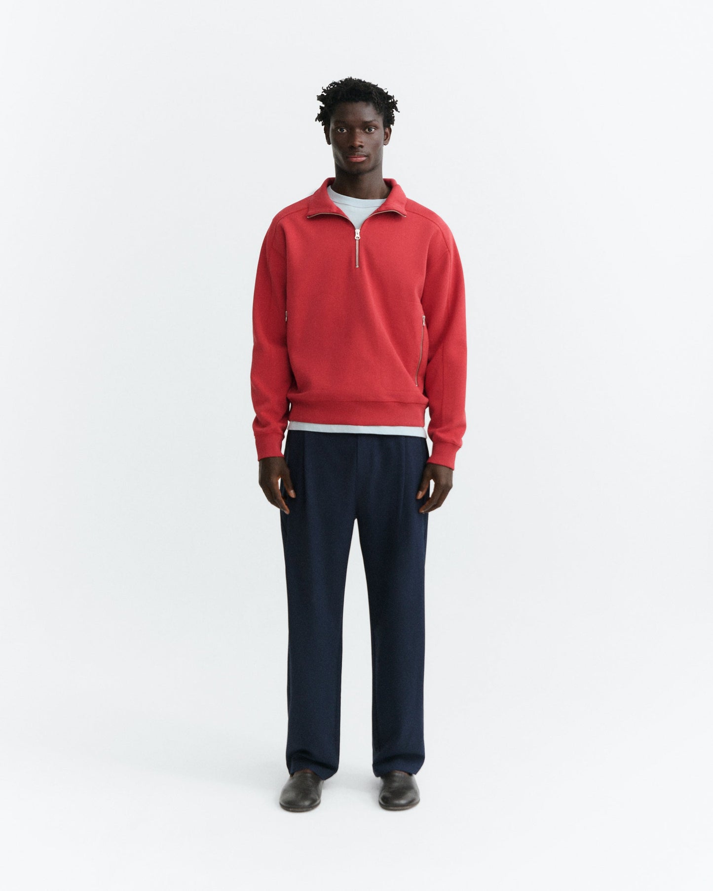 Thinking Mu - Pipo One Sun Sweatshirt | Pale Red