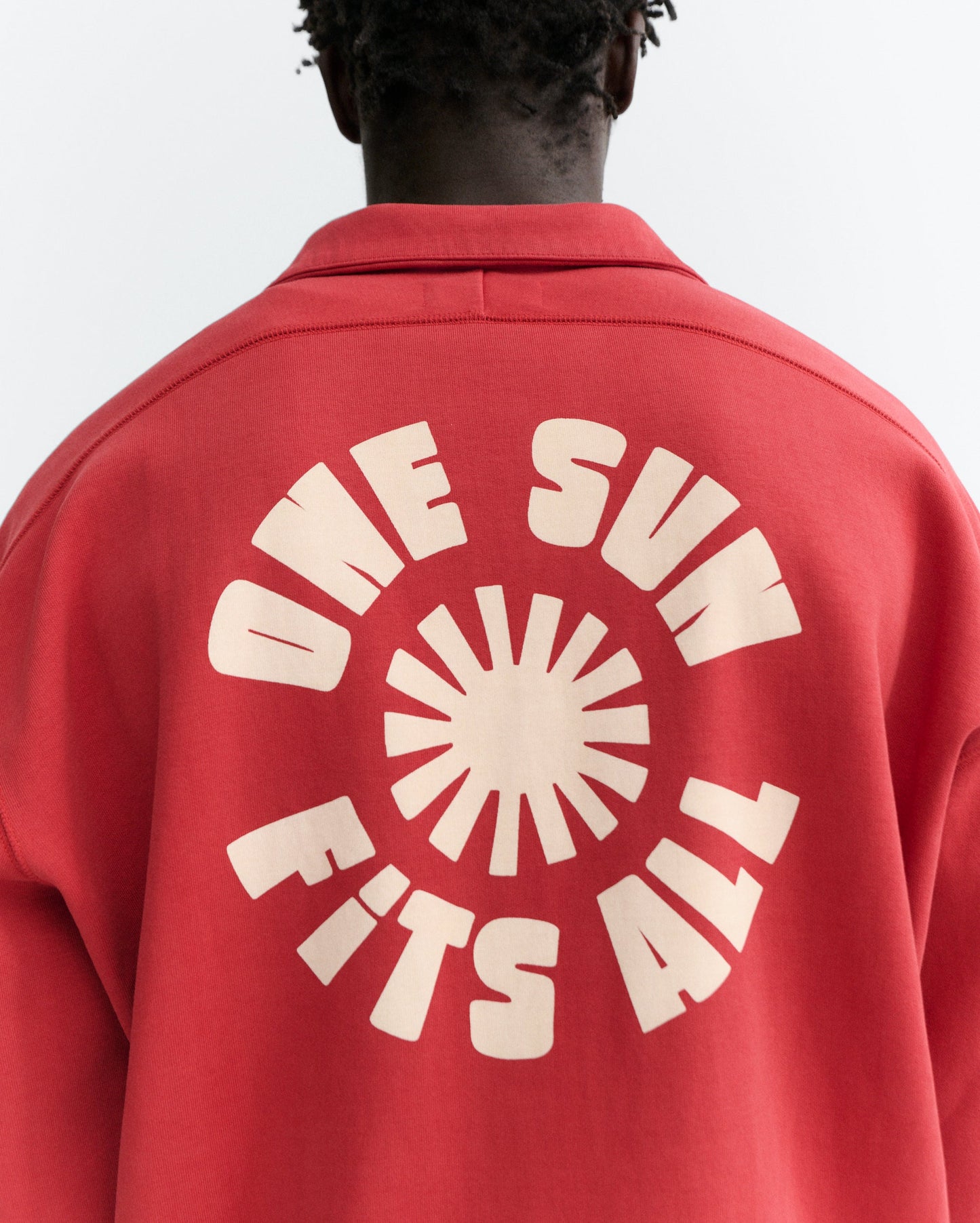Thinking Mu - Pipo One Sun Sweatshirt | Pale Red