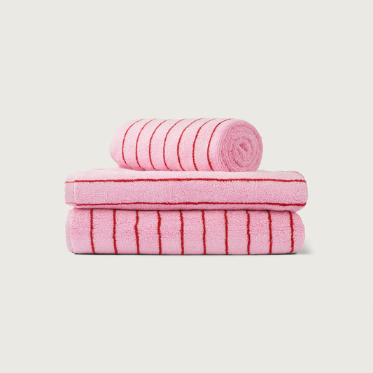 Bongusta - Naram Strandtuch Baby Pink/Ski Patrol