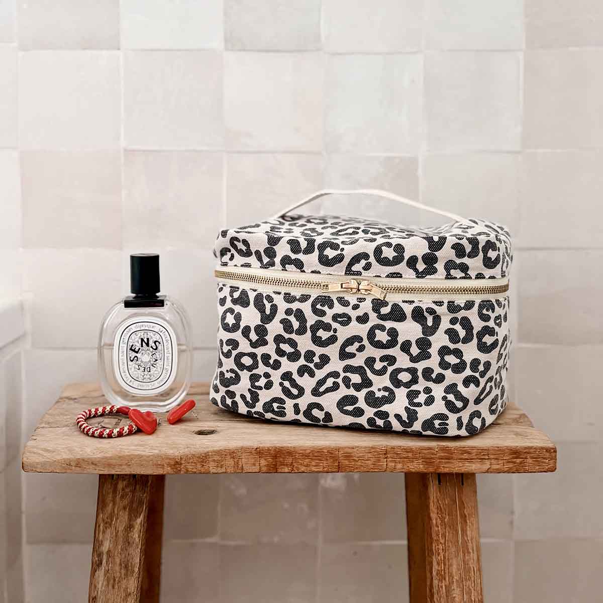 Rose in April - OONA Kosmetik-Necessaire | Leopard