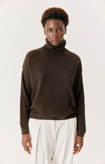 American Vintage - OUITY Pullover | Choco Chine