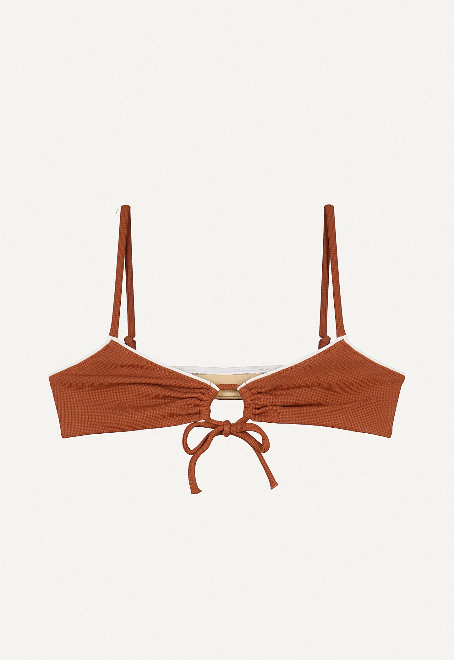 Oy surf - Joran Bikinitop | Chestnut Brown Piqué
