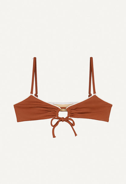 Oy surf - Joran Bikinitop | Chestnut Brown Piqué
