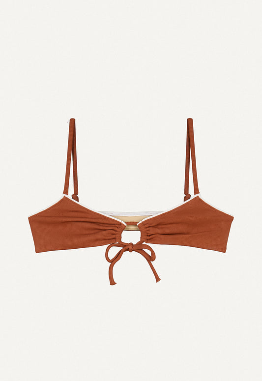 Oy surf - Joran Bikinitop | Chestnut Brown Piqué