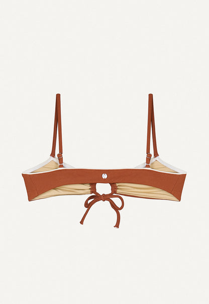 Oy surf - Joran Bikinitop | Chestnut Brown Piqué