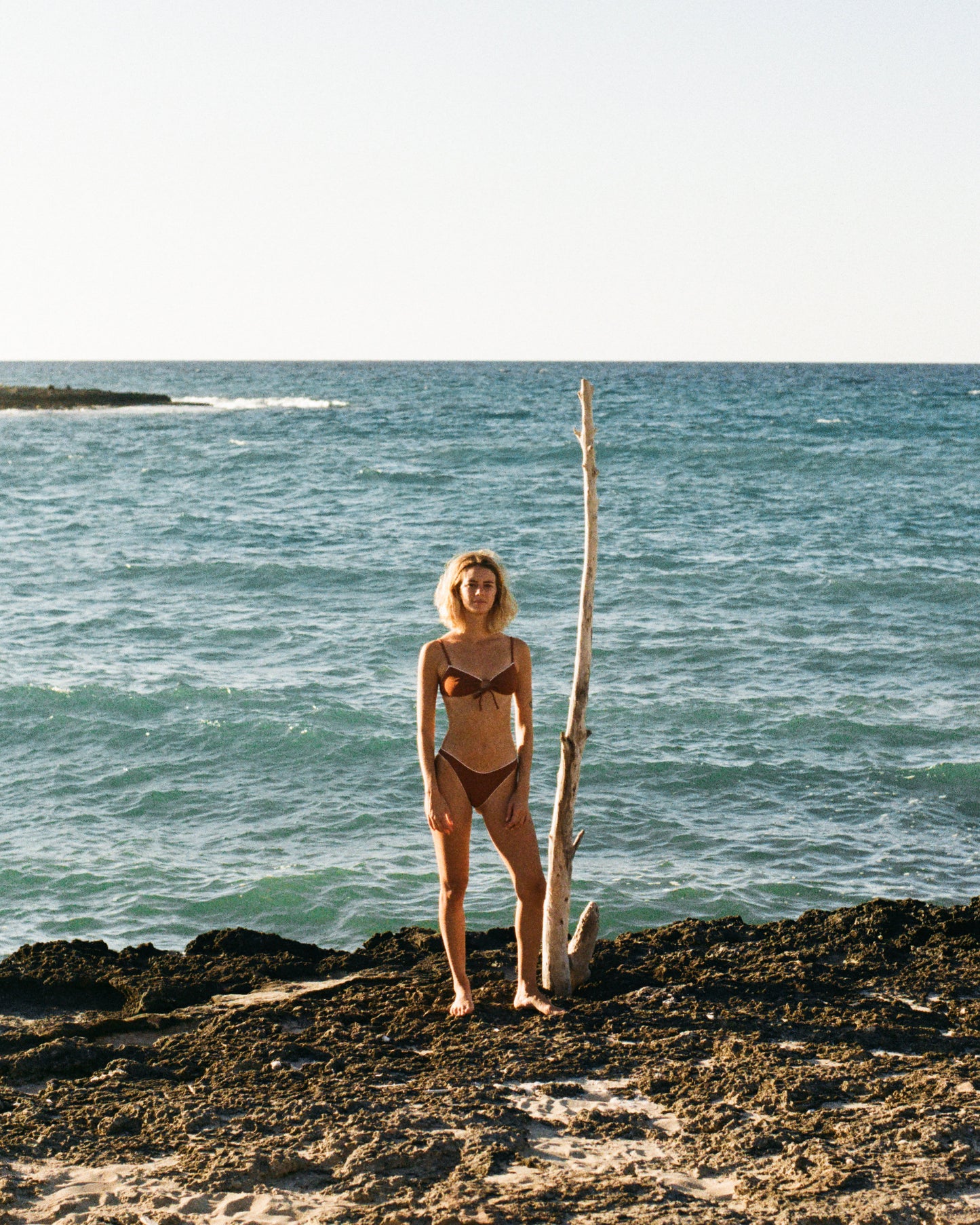 Oy surf - Joran Bikinitop | Chestnut Brown Piqué